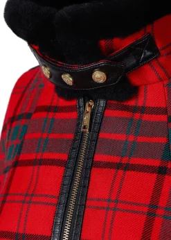 Holland Cooper Capes-Chiltern Cape Red Tartan