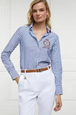 Holland Cooper Shirts & Blouses|Shop By Product-Classic Button Down Shirt Navy Stripe