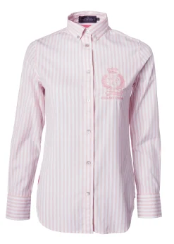 Holland Cooper Shirts & Blouses|Shop By Product-Classic Button Down Shirt Pink Stripe