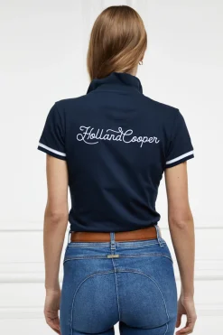 Holland Cooper Polo Shirts & Tees|Equestrian Casualwear-Classic Polo Shirt Ink Navy