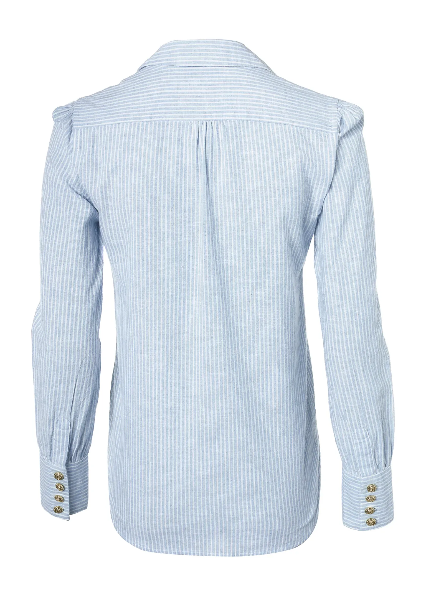 Holland Cooper Shirts & Blouses|Shop By Product-Classic V-Neck Blouse Azure Stripe