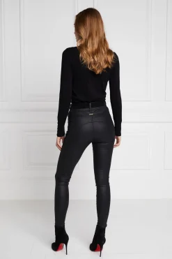 Holland Cooper Jeans-Coated Jodhpur Jean Black