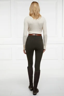 Holland Cooper Trousers|Shop By Product-Contour Trouser Dark Olive