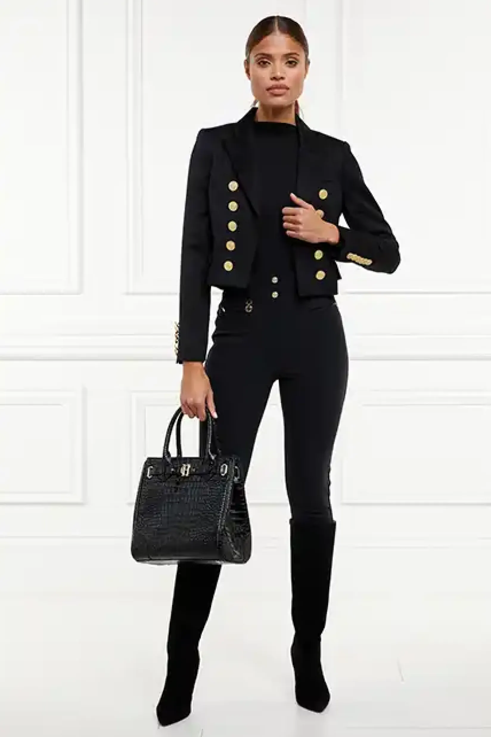 Holland Cooper Trousers|Wardrobe Staples-Contour Trouser Black