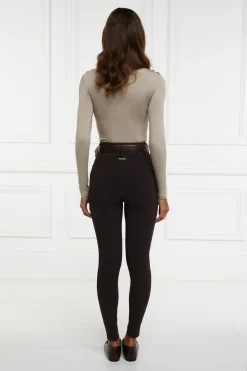 Holland Cooper Trousers|Country Collection-Contour Trouser Chocolate