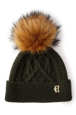 Holland Cooper Accessories|Shop Women-Cortina Bobble Hat Fern Green