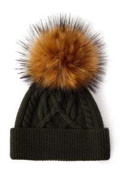 Holland Cooper Accessories|Shop Women-Cortina Bobble Hat Fern Green