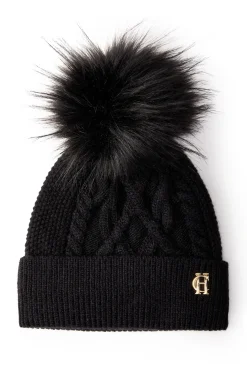 Holland Cooper Accessories|Shop Women-Cortina Bobble Hat Black