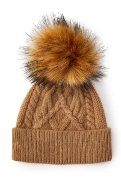 Holland Cooper Hats & Headbands|Hats & Headbands-Cortina Bobble Hat Caramel