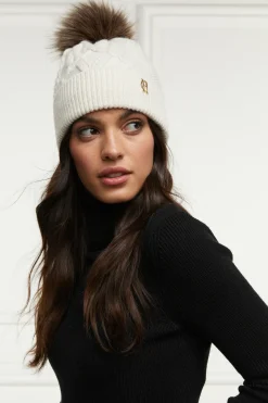 Holland Cooper Hats & Headbands|Hats & Headbands-Cortina Bobble Hat Cream