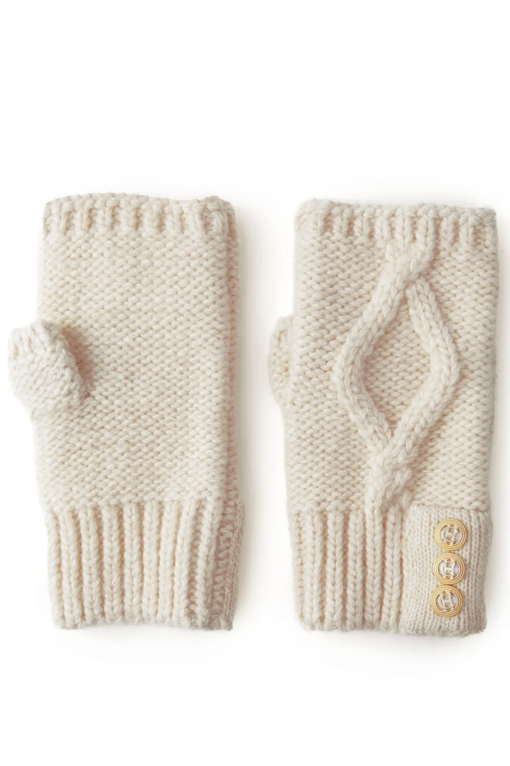 Holland Cooper Gifts For Her|Accessories-Cortina Fingerless Gloves Oatmeal