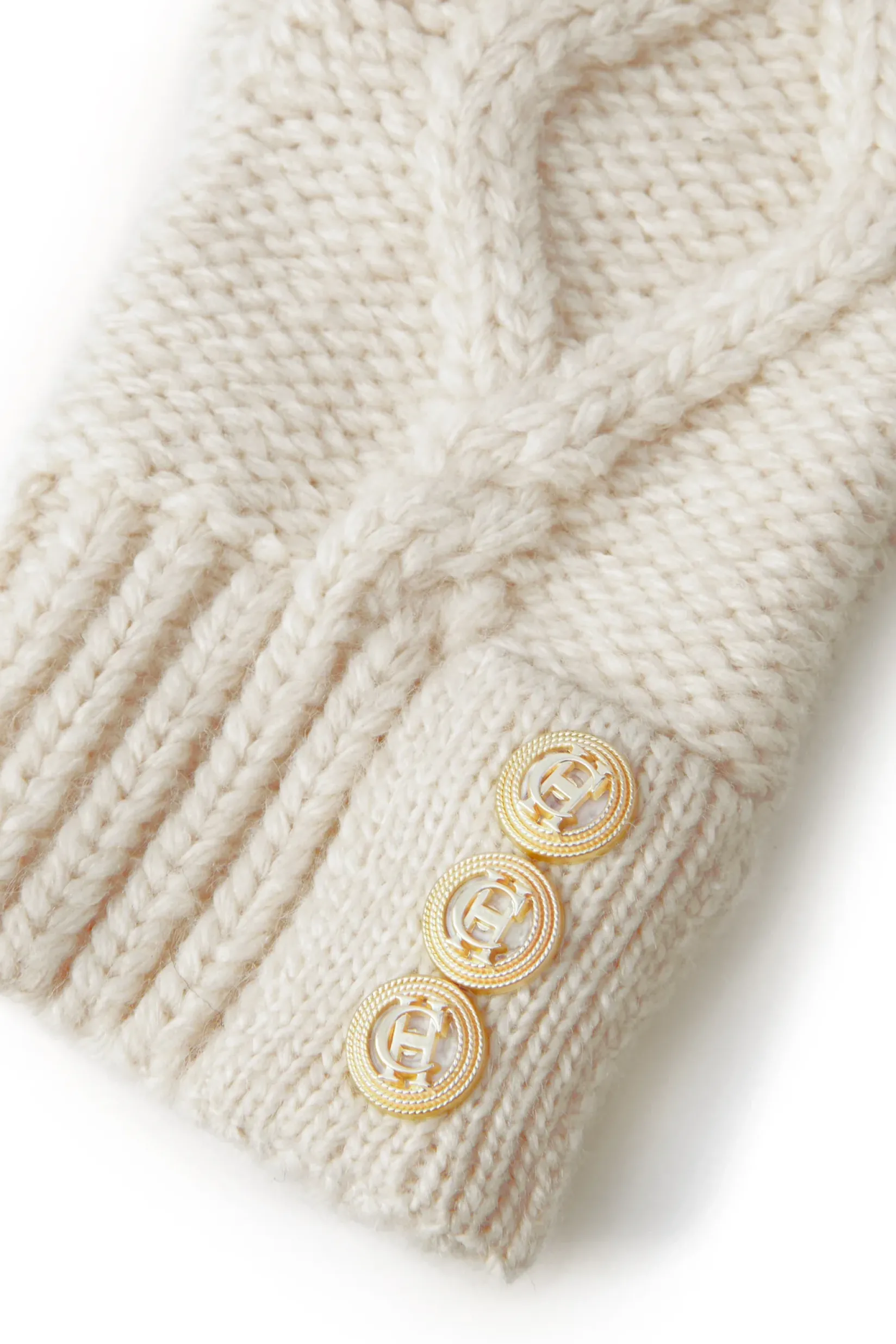 Holland Cooper Gifts For Her|Accessories-Cortina Fingerless Gloves Oatmeal