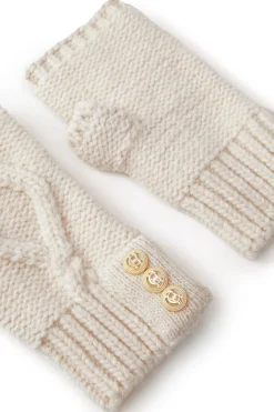 Holland Cooper Gifts For Her|Accessories-Cortina Fingerless Gloves Oatmeal