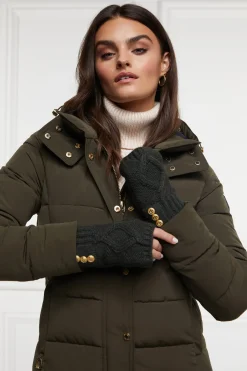 Holland Cooper The Perfect Gesture|Accessories-Cortina Fingerless Gloves Fern Green