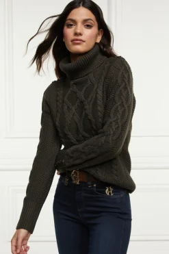 Holland Cooper Knitwear-Cortina Roll Neck Knit