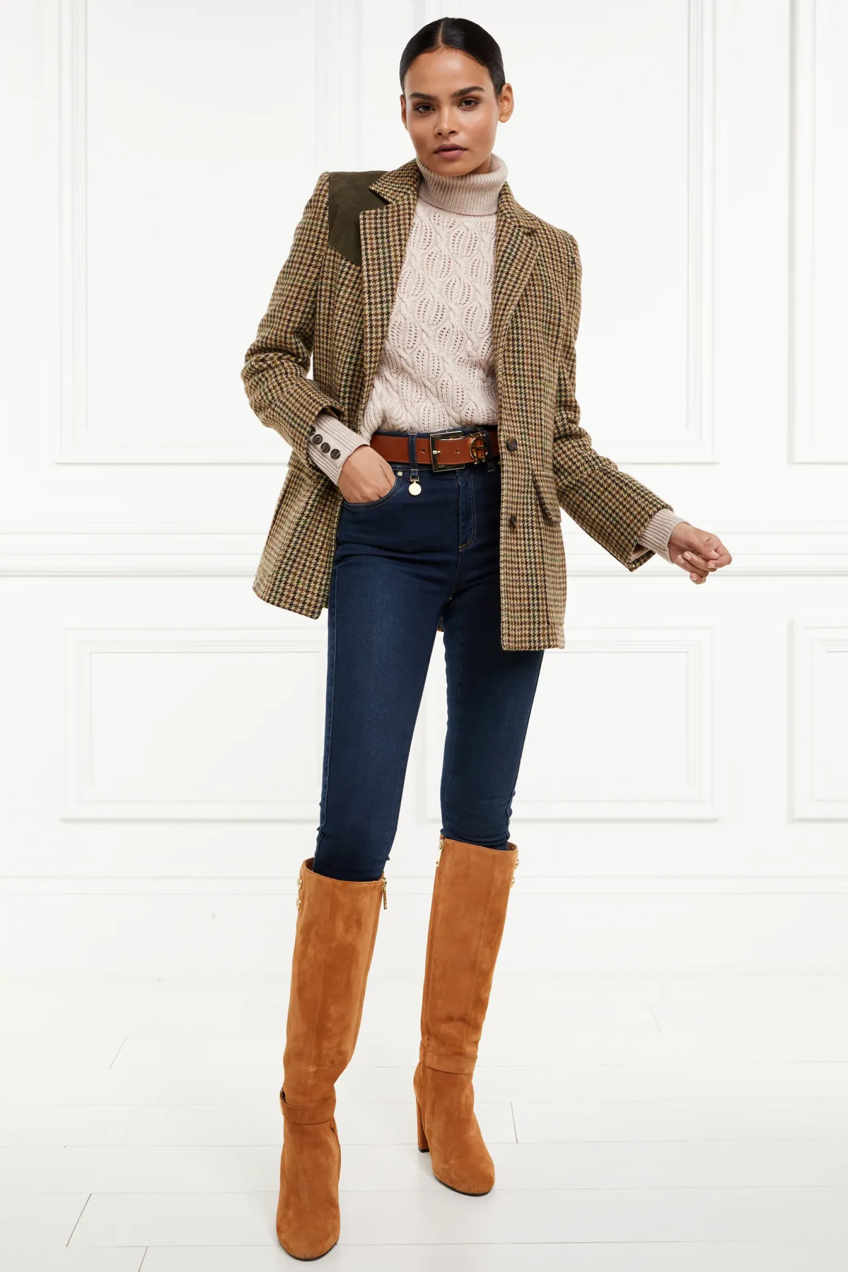 Holland Cooper Knitwear|Country Collection-Cotswold Roll Neck Knit