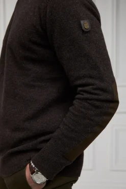 Holland Cooper Knitwear|Shop By Product-Country Crew Neck Knit Chocolate
