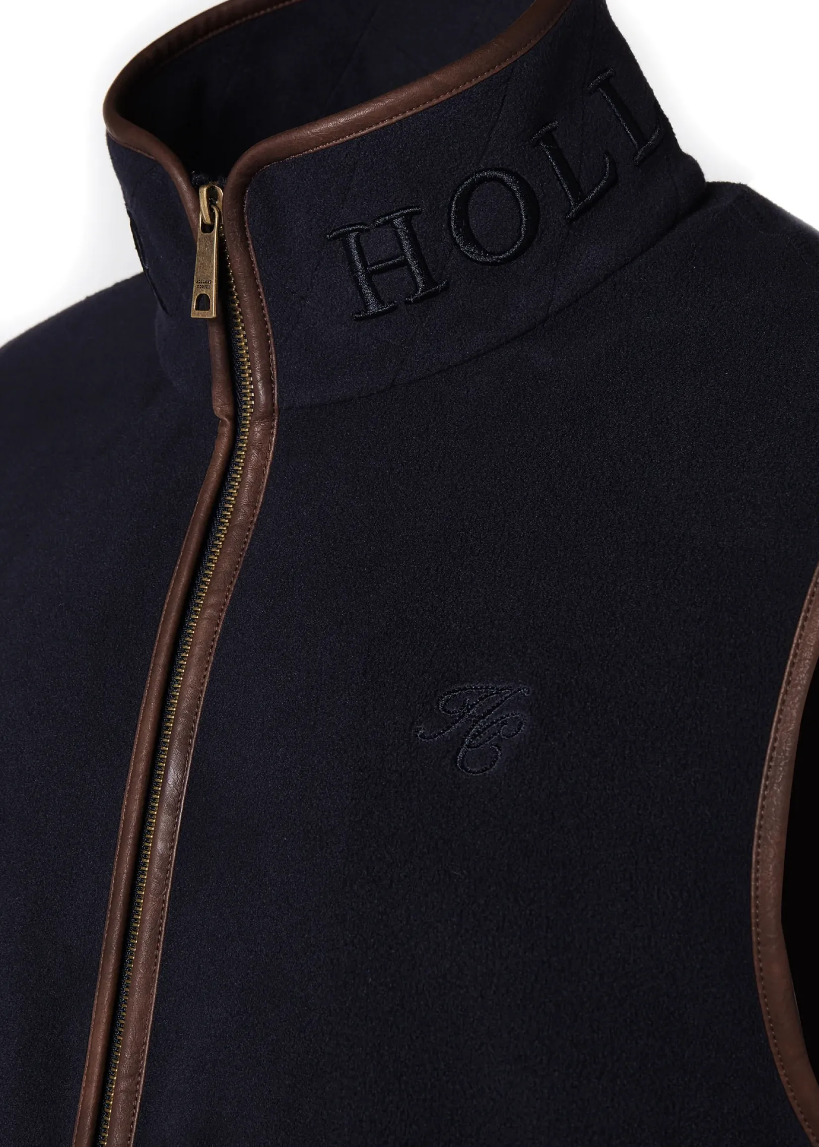 Holland Cooper Gifts For Him|Fleeces-Country Fleece Gilet Ink Navy