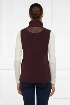 Holland Cooper Gifts For Her|Gilets-Country Fleece Gilet Mulberry