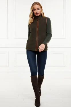Holland Cooper Gifts For Her|Shop By Product-Country Fleece Gilet Khaki