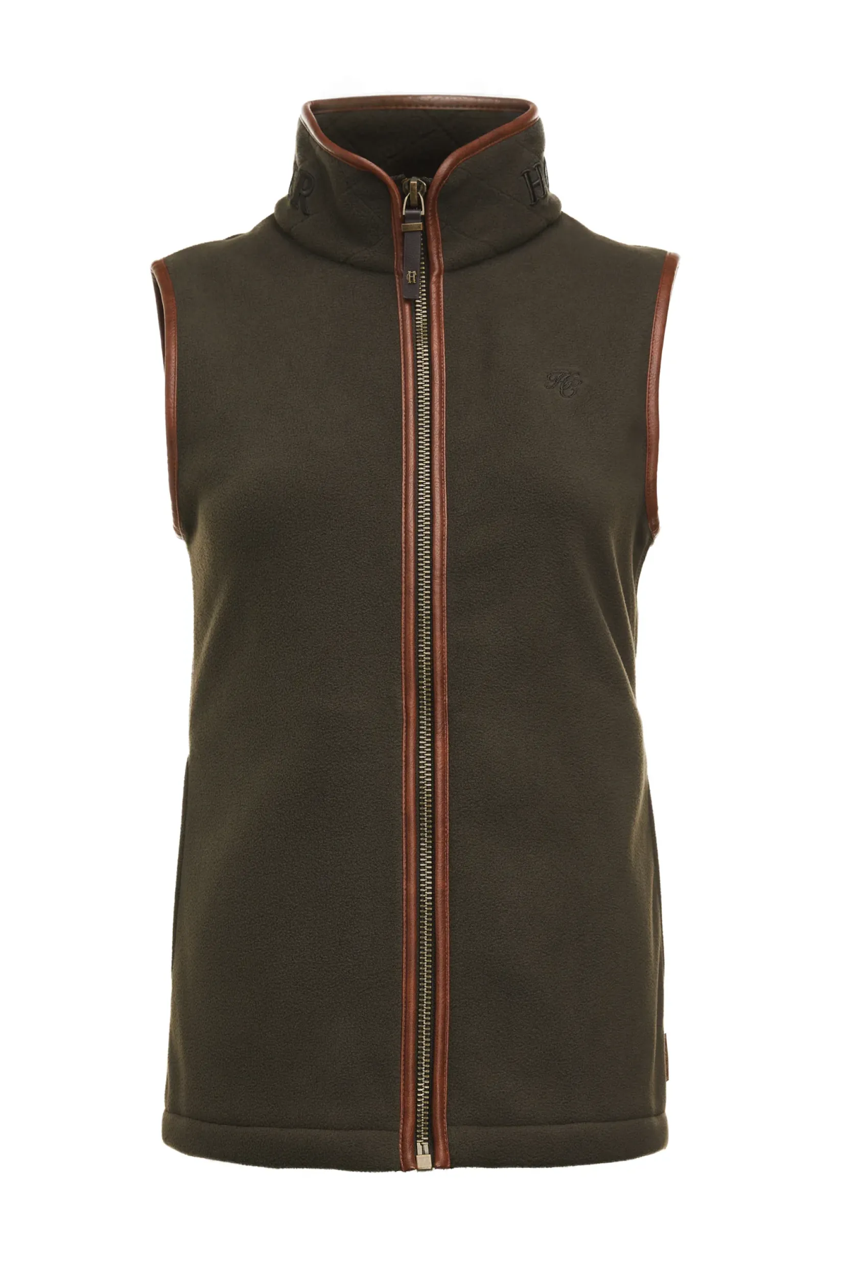 Holland Cooper Gifts For Her|Shop By Product-Country Fleece Gilet Khaki
