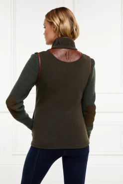 Holland Cooper Gifts For Her|Shop By Product-Country Fleece Gilet Khaki