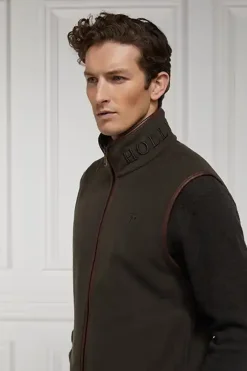 Holland Cooper Fleeces|Gilets-Country Fleece Gilet Khaki