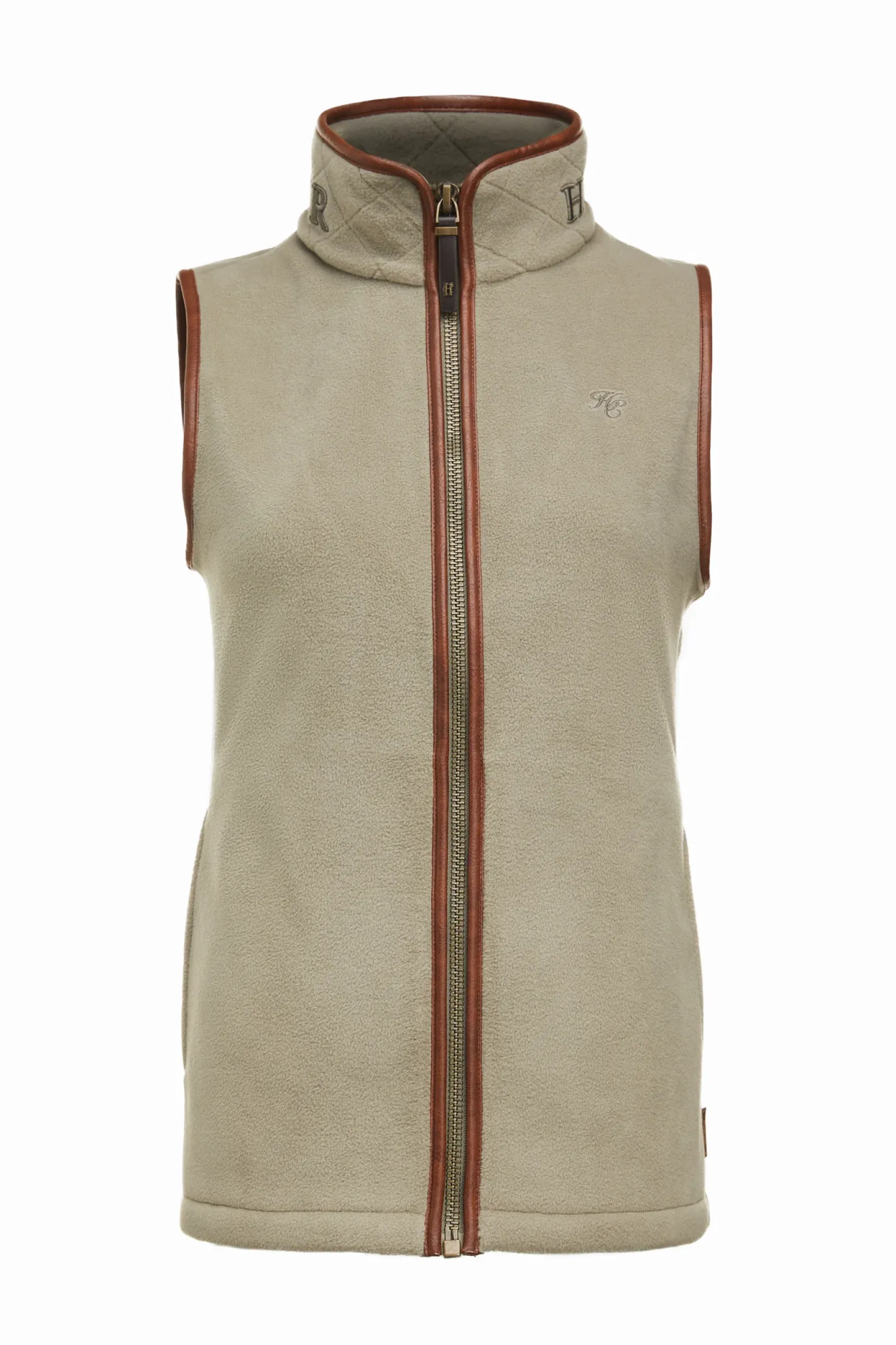 Holland Cooper Gilets|Shop By Product-Country Fleece Gilet Sage