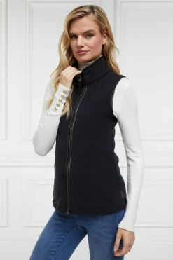 Holland Cooper Gilets|Shop By Product-Country Fleece Gilet Black