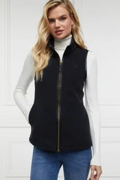 Holland Cooper Gilets|Shop By Product-Country Fleece Gilet Black