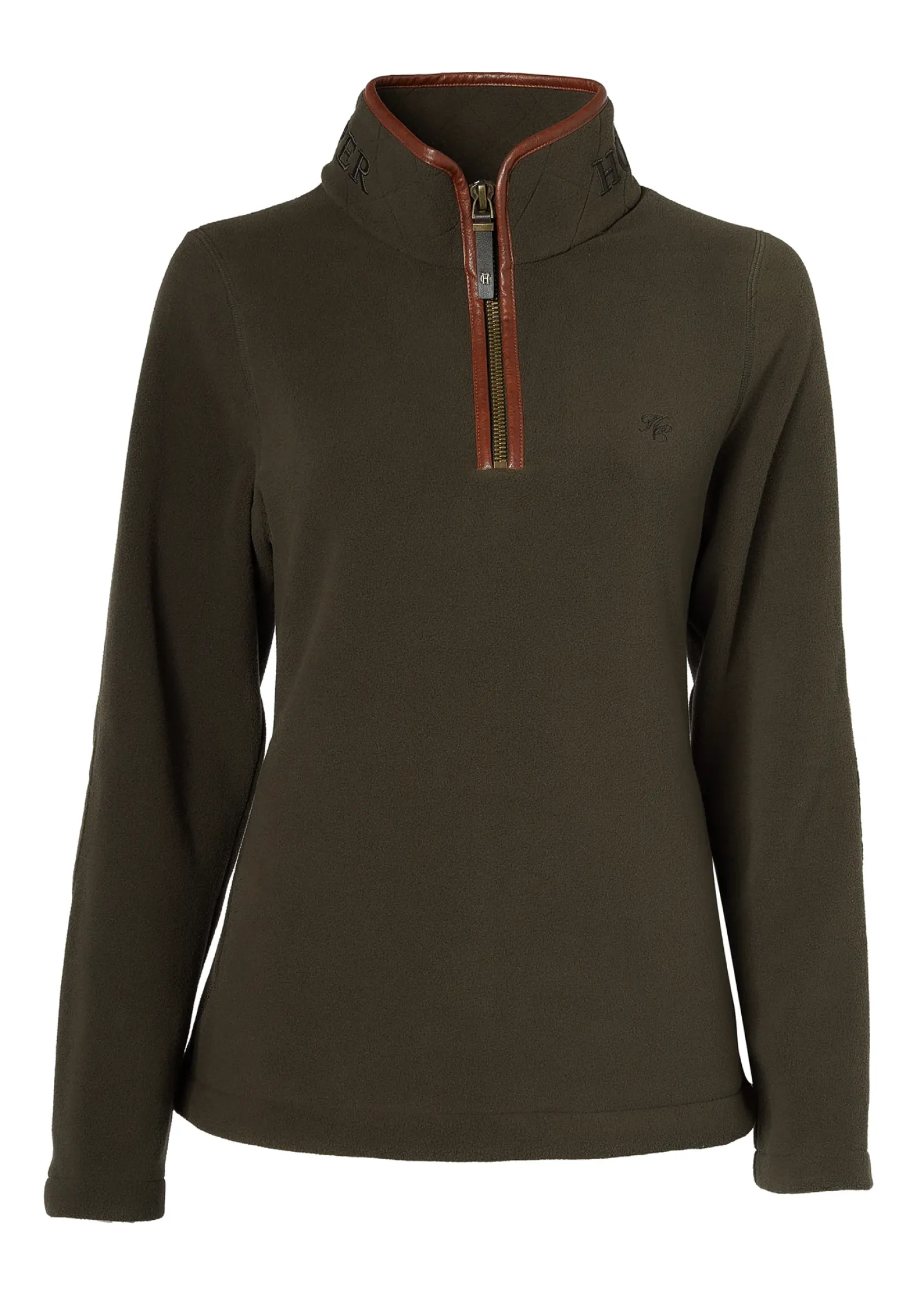 Holland Cooper Fleeces|Shop By Product-Country Fleece Half Zip Khaki