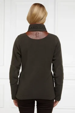 Holland Cooper Fleeces|Shop By Product-Country Fleece Half Zip Khaki