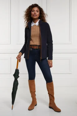 Holland Cooper Gifts For Her|Jackets-Country Fleece Jacket Ink Navy