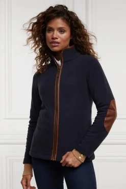 Holland Cooper Gifts For Her|Jackets-Country Fleece Jacket Ink Navy