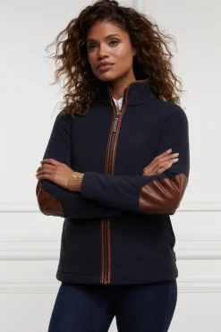 Holland Cooper Gifts For Her|Jackets-Country Fleece Jacket Ink Navy