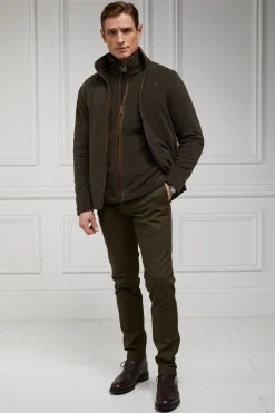 Holland Cooper Gifts For Him|Fleeces-Country Fleece Jacket Khaki