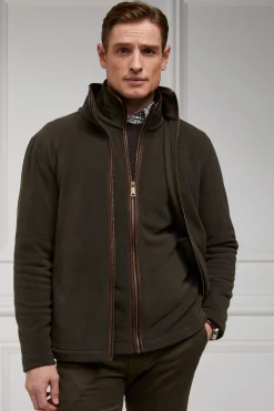Holland Cooper Gifts For Him|Fleeces-Country Fleece Jacket Khaki