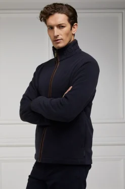 Holland Cooper Shop By Product|Wardrobe Staples-Country Fleece Jacket Ink Navy