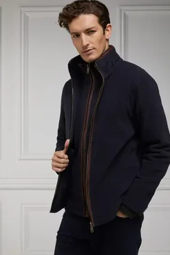 Holland Cooper Shop By Product|Wardrobe Staples-Country Fleece Jacket Ink Navy