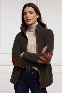 Holland Cooper Jackets|Shop By Product-Country Fleece Jacket Khaki