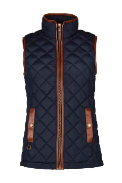 Holland Cooper Gilets-Country Quilted Gilet Ink Navy