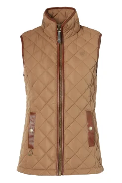 Holland Cooper Bestsellers|Gilets-Country Quilted Gilet Coffee