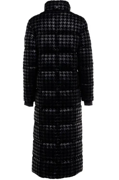 Holland Cooper Coats|Jade's Top Picks-Crawford Longline Coat Mono Houndstooth
