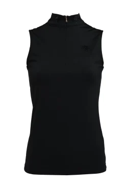Holland Cooper Base Layers|Shop By Product-Crystal Sleeveless Base Layer Black