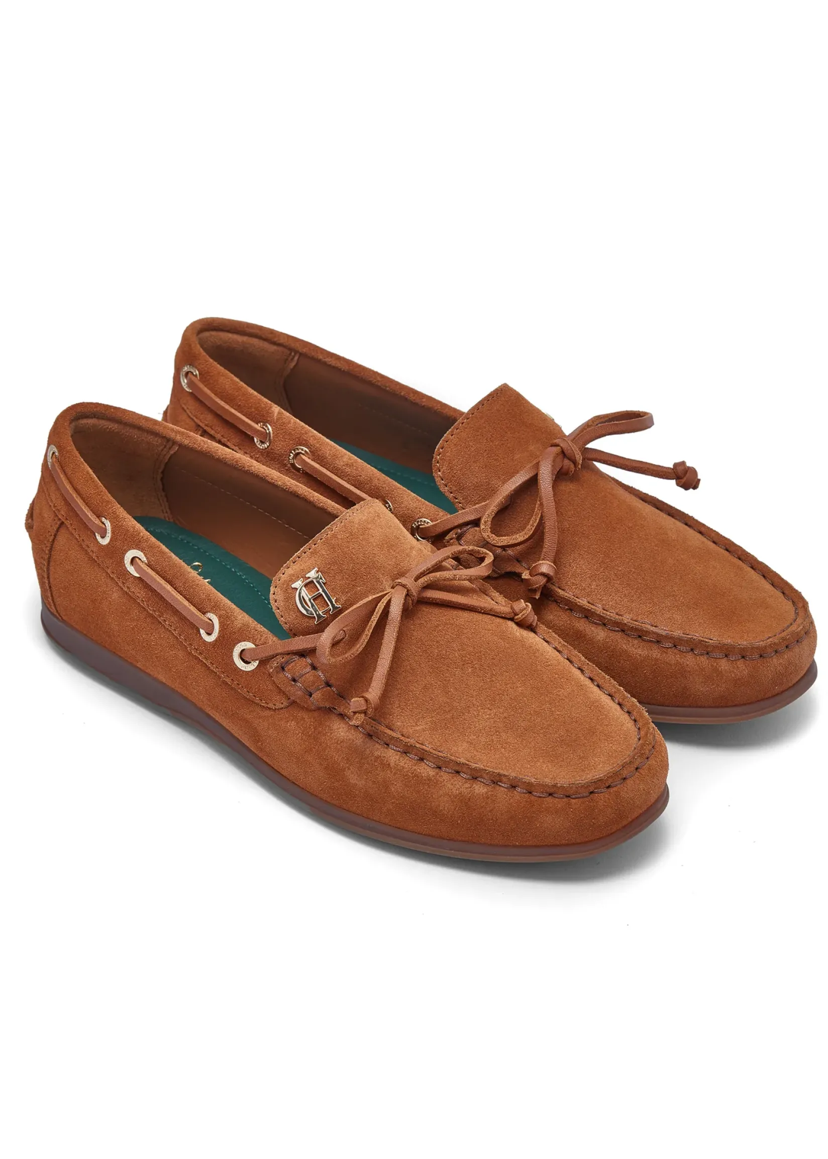 Holland Cooper Footwear|Loafers-Deck Shoe Tan