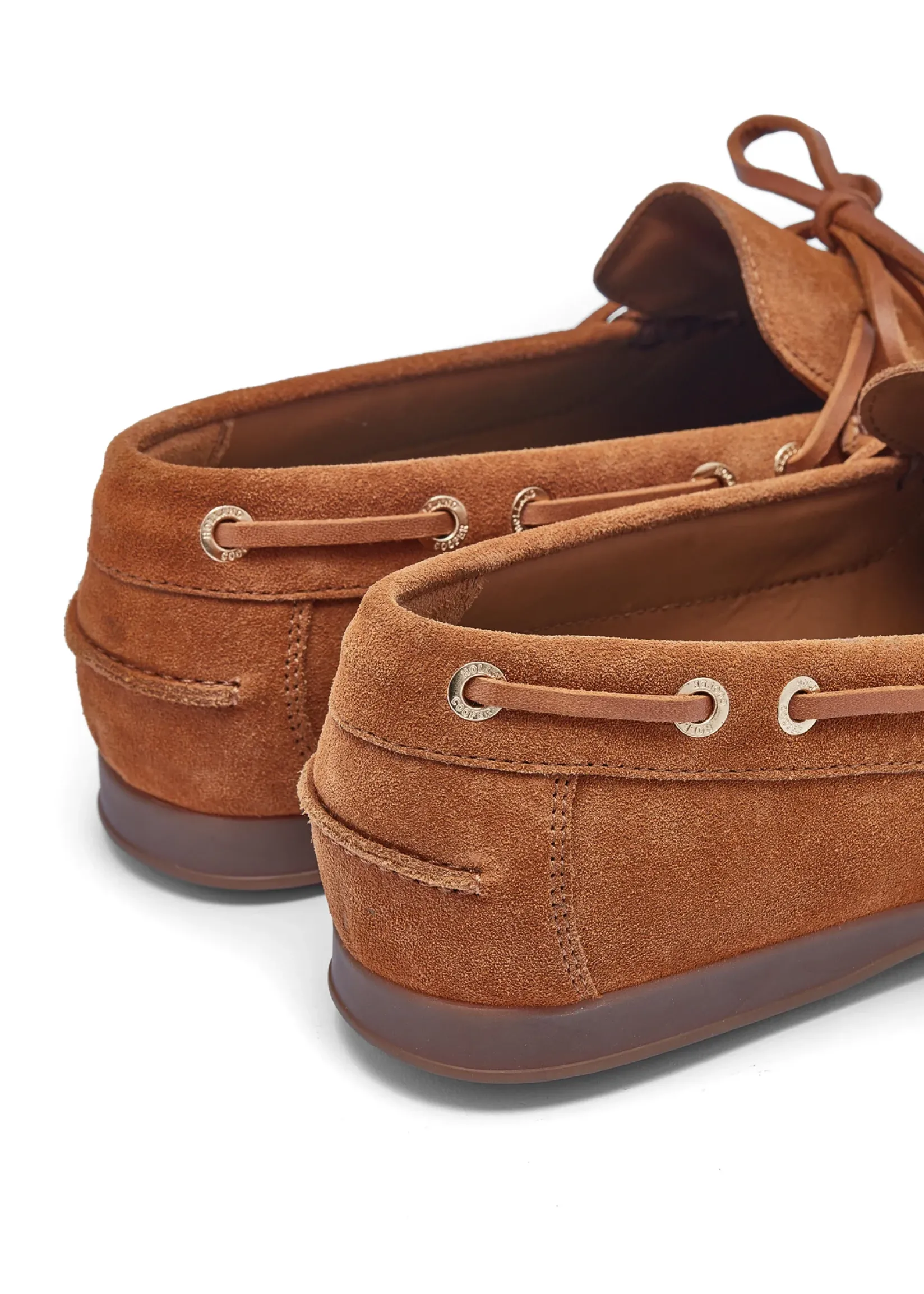 Holland Cooper Footwear|Loafers-Deck Shoe Tan