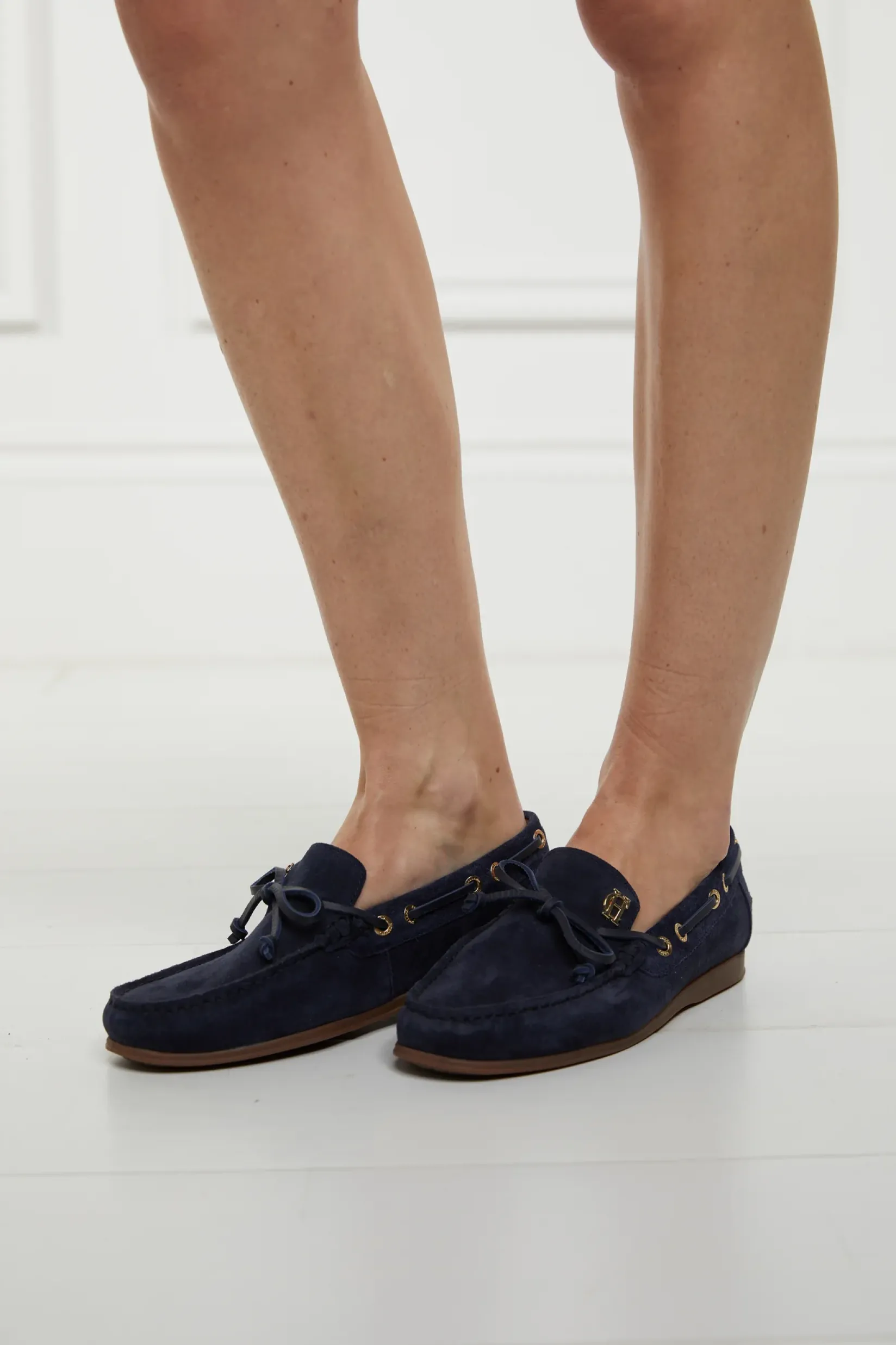 Holland Cooper Loafers|Bestsellers-Deck Shoe Ink Navy