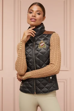 Holland Cooper Shop By Product|Gilets-Diamond Quilt Classic Gilet Khaki