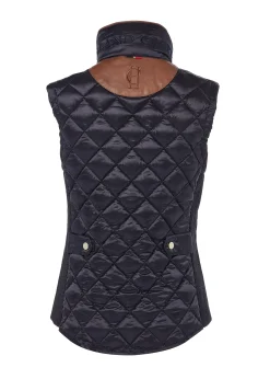 Holland Cooper Gilets|Shop By Product-Diamond Quilt Classic Gilet Ink Navy