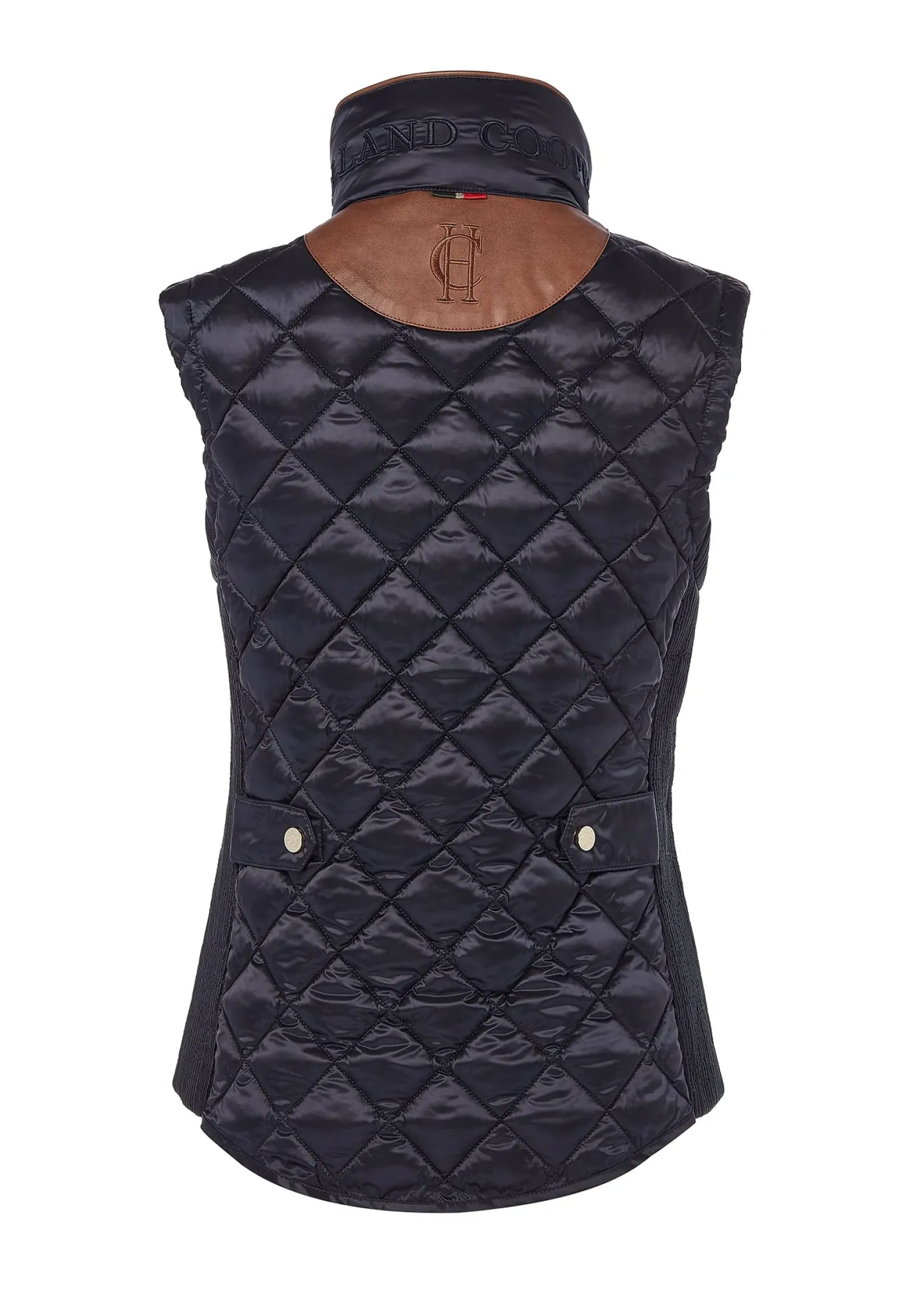 Holland Cooper Gilets|Shop By Product-Diamond Quilt Classic Gilet Ink Navy